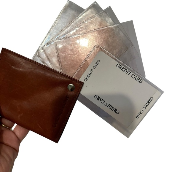 Vintage Leather Card & Key Holder - Picture 5 of 6